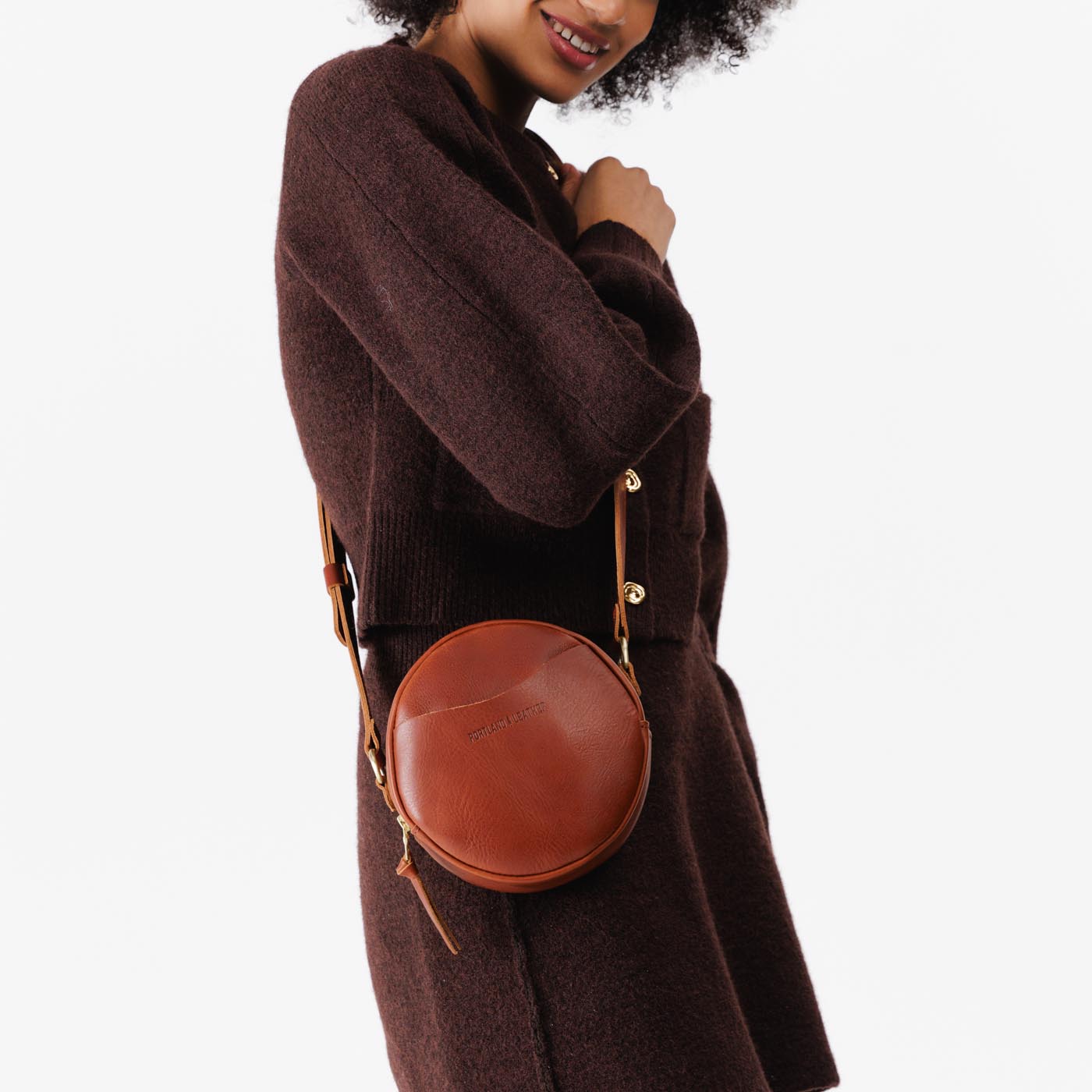 Portland deals Leather Goods Large Circle Crossbody