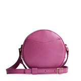 Lip Gloss Small | Circle shaped crossbody bag with top zipper