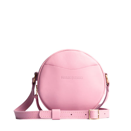 Vintage Pink*Small | Circle shaped crossbody bag with top zipper