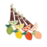 All Variants | Citrus fruit shaped leather keychain