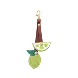 Green Apple | Citrus fruit shaped leather keychain