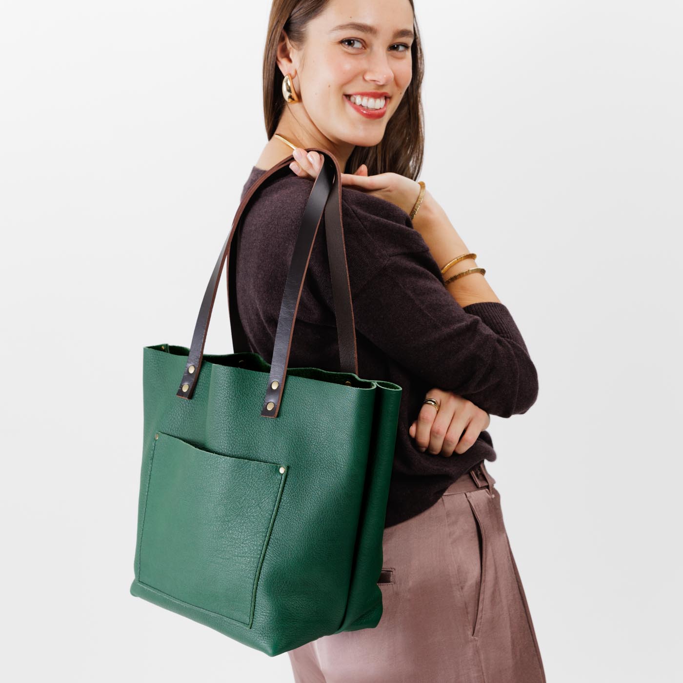 Portland leather deals goods mullberry large tote