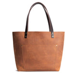 Dakota Classic | Large leather tote bag with sturdy bridle handles and front pocket