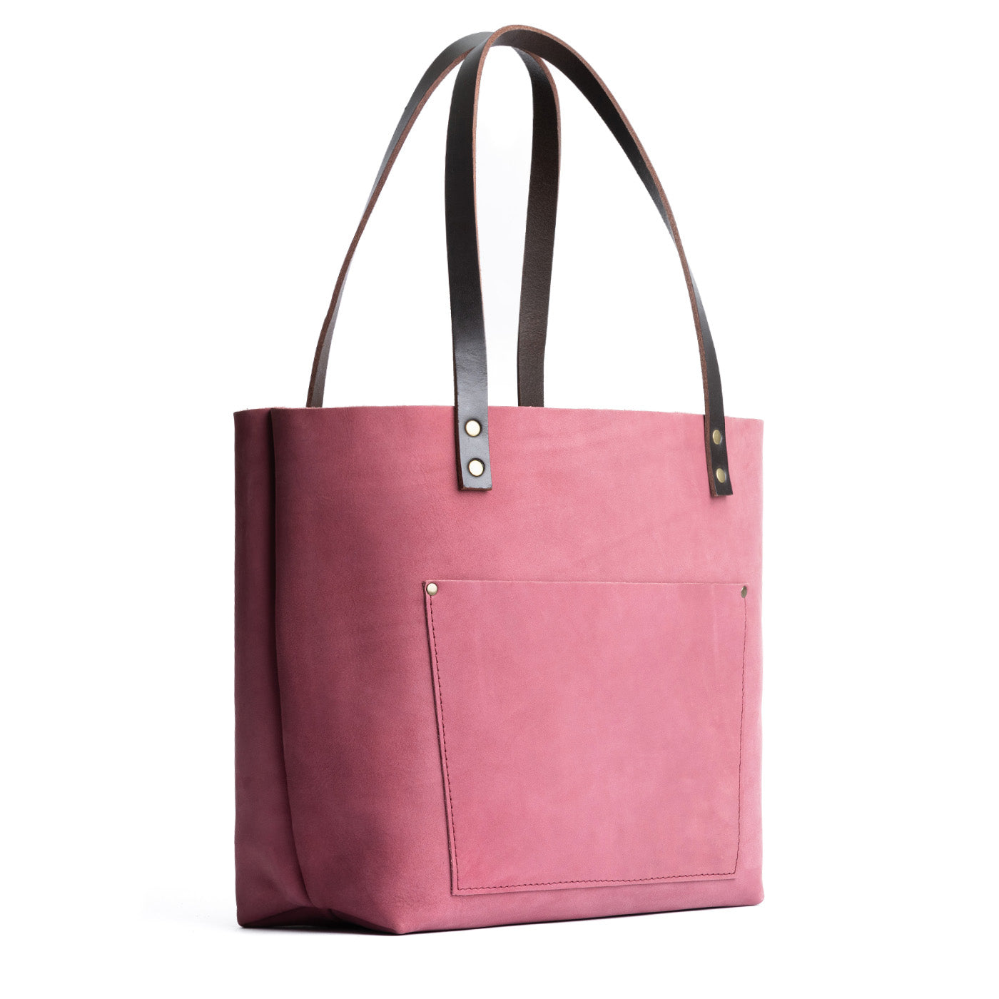 Purple pebbled PLUM zip selling tote, medium Portland Leather Goods