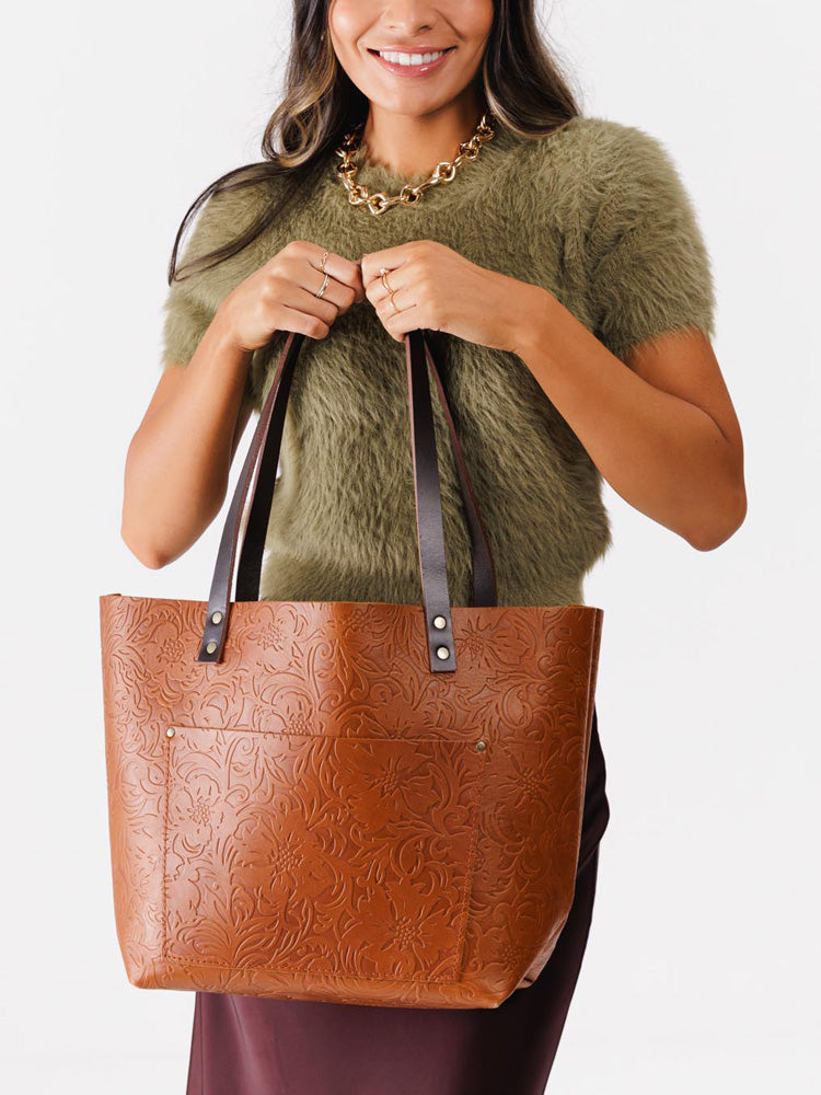 Classic Leather Tote Bag