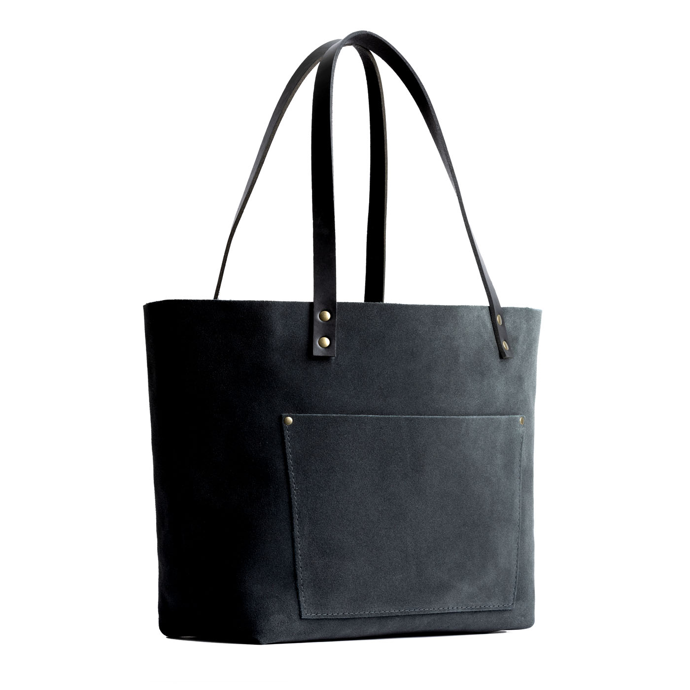 Peppercorn*Classic | Large leather tote bag with sturdy bridle handles and front pocket