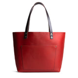 Ruby Classic | Large leather tote bag with sturdy bridle handles and front pocket