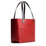 Ruby Classic | Large leather tote bag with sturdy bridle handles and front pocket