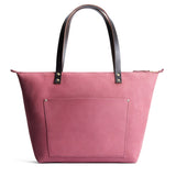 Foxglove Zipper | Large leather tote bag with sturdy bridle handles and front pocket