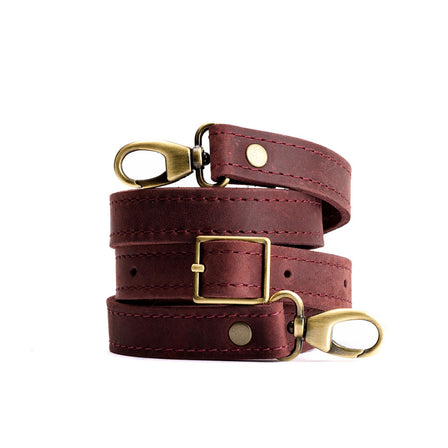 Merlot | leather crossbody strap