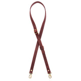 Merlot | leather crossbody strap