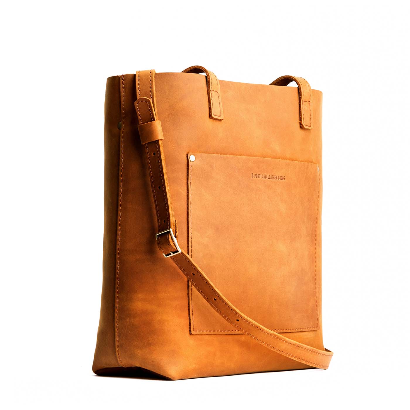 Portland Leather 'Almost Perfect' Modern Messenger Bag, Pebbled--black