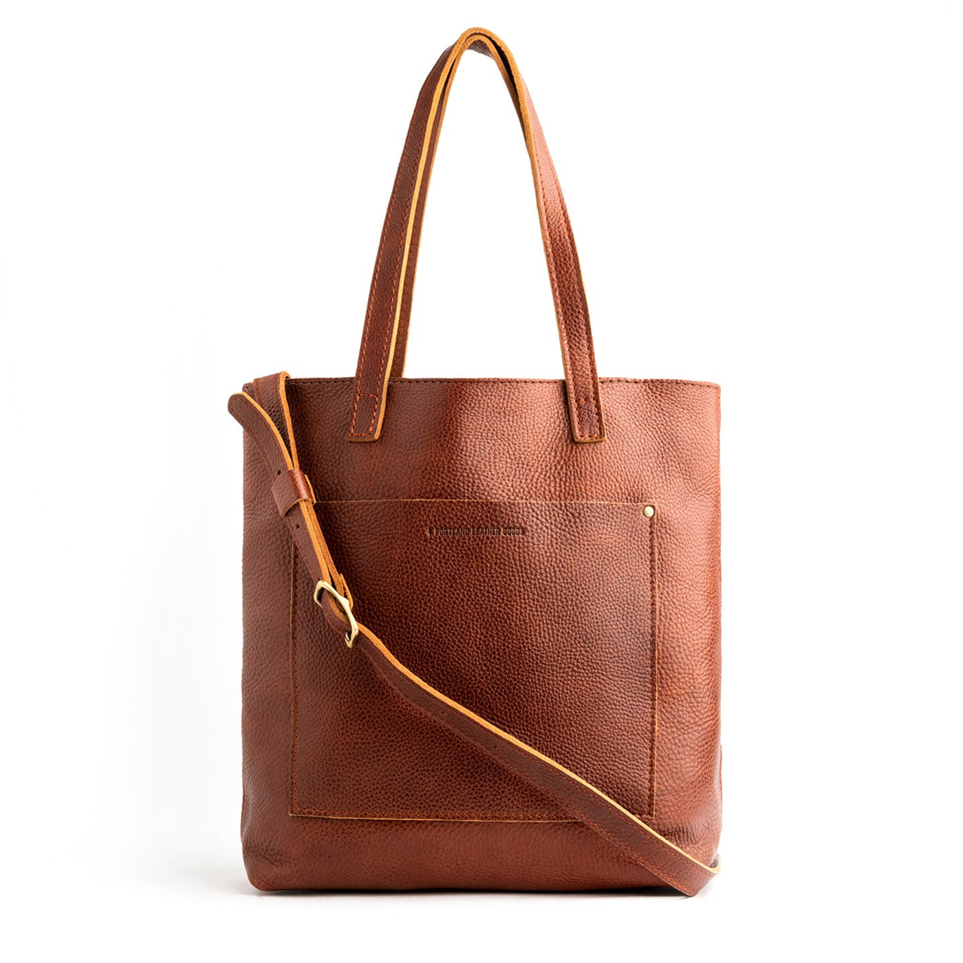 Nutmeg*Zipper | Medium Tote with dual shoulder straps and crossbody strap