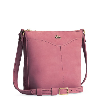 Foxglove | Rectangular side bag with curved front pocket and metal tree shaped badge