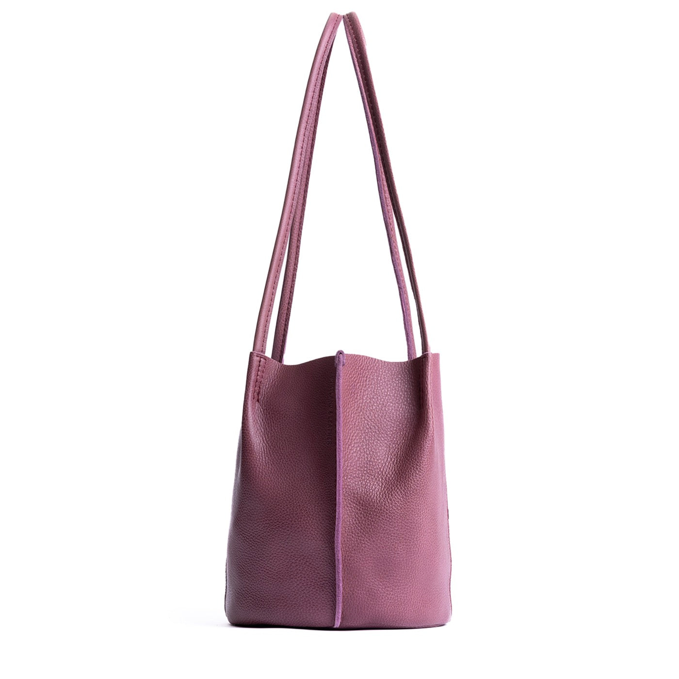 Kyoto | Petite bucket shaped tote bag with matching leather handles