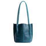 Lagoon Classic | Petite bucket shaped tote bag with matching leather handles