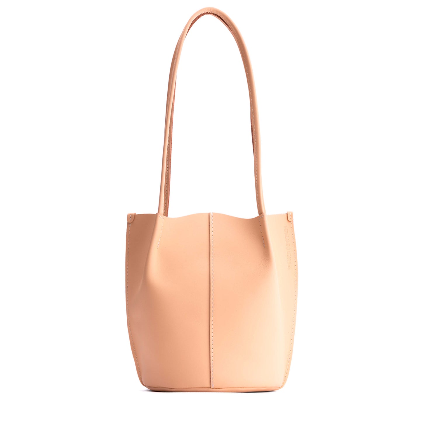 Mamey*Classic | Petite bucket shaped tote bag with matching leather handles