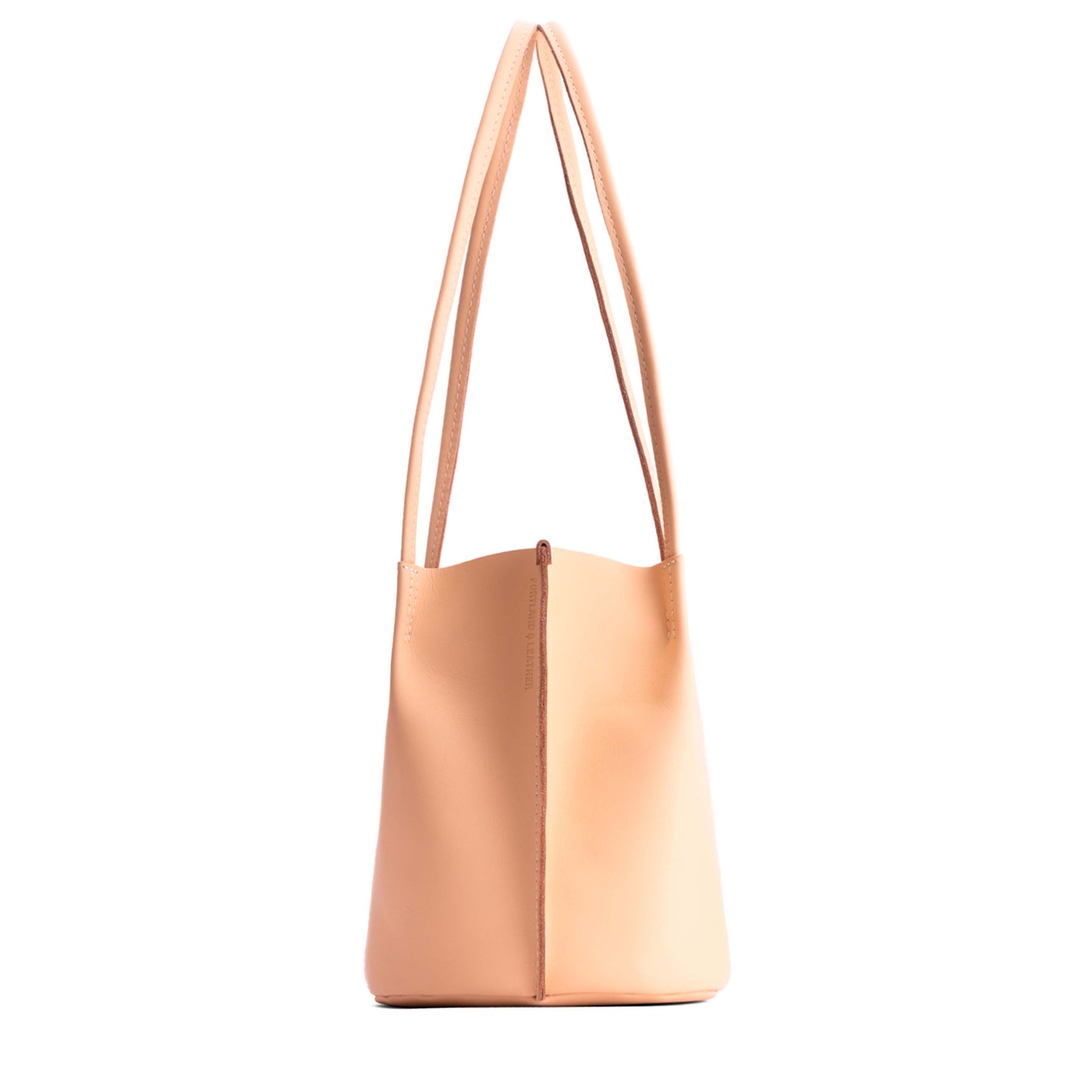 Mamey*Classic | Petite bucket shaped tote bag with matching leather handles