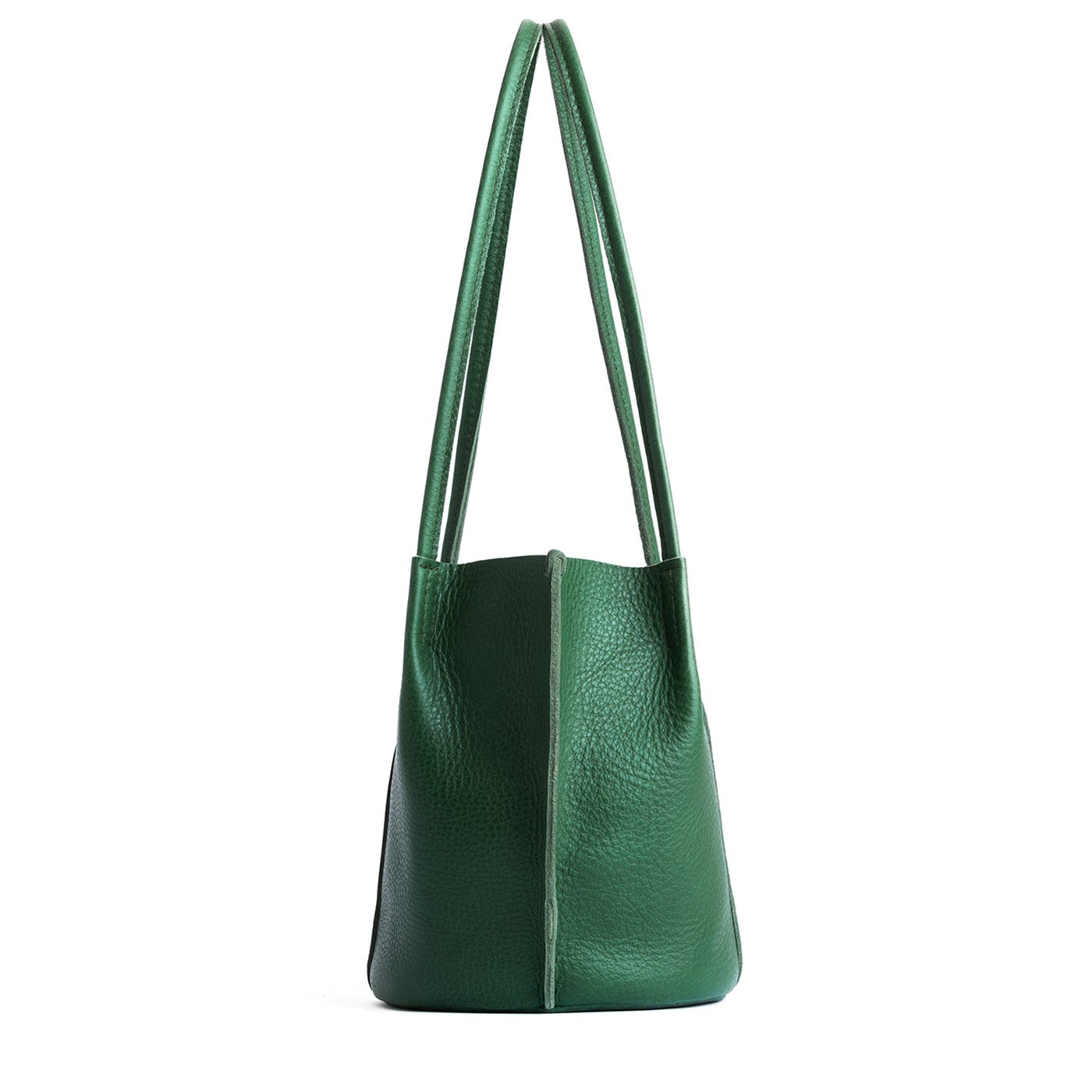 Bacalar | Petite bucket shaped tote bag with matching leather handles