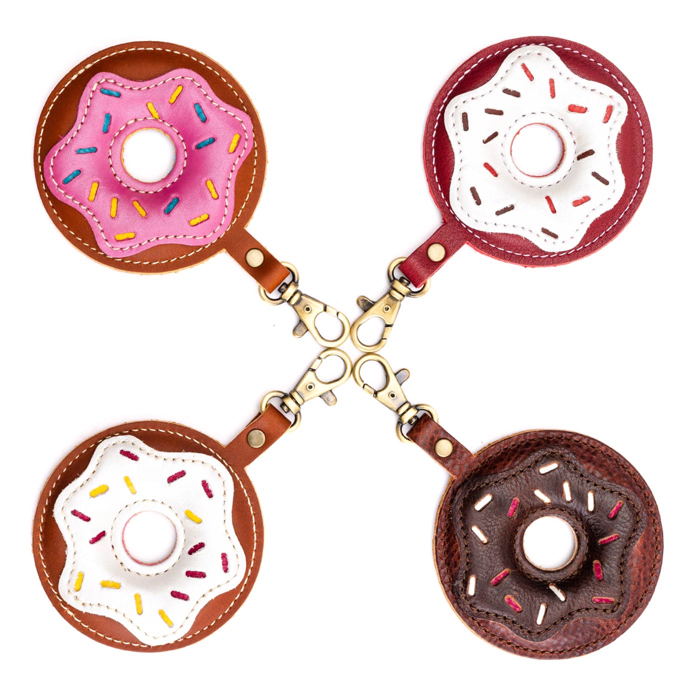 All Variants | Collection of donut shaped keychain with sprinkles