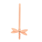 Mamey | Dragonfly shaped leather charm tassel