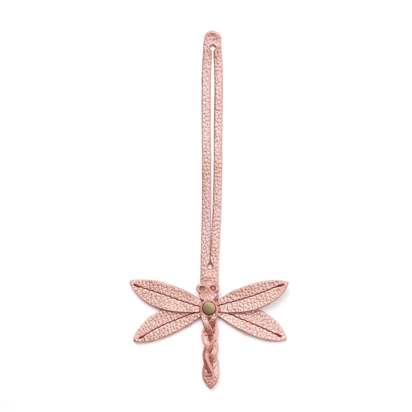 Supernova | Dragonfly shaped leather charm tassel