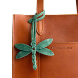 Surf | Dragonfly shaped leather charm tassel