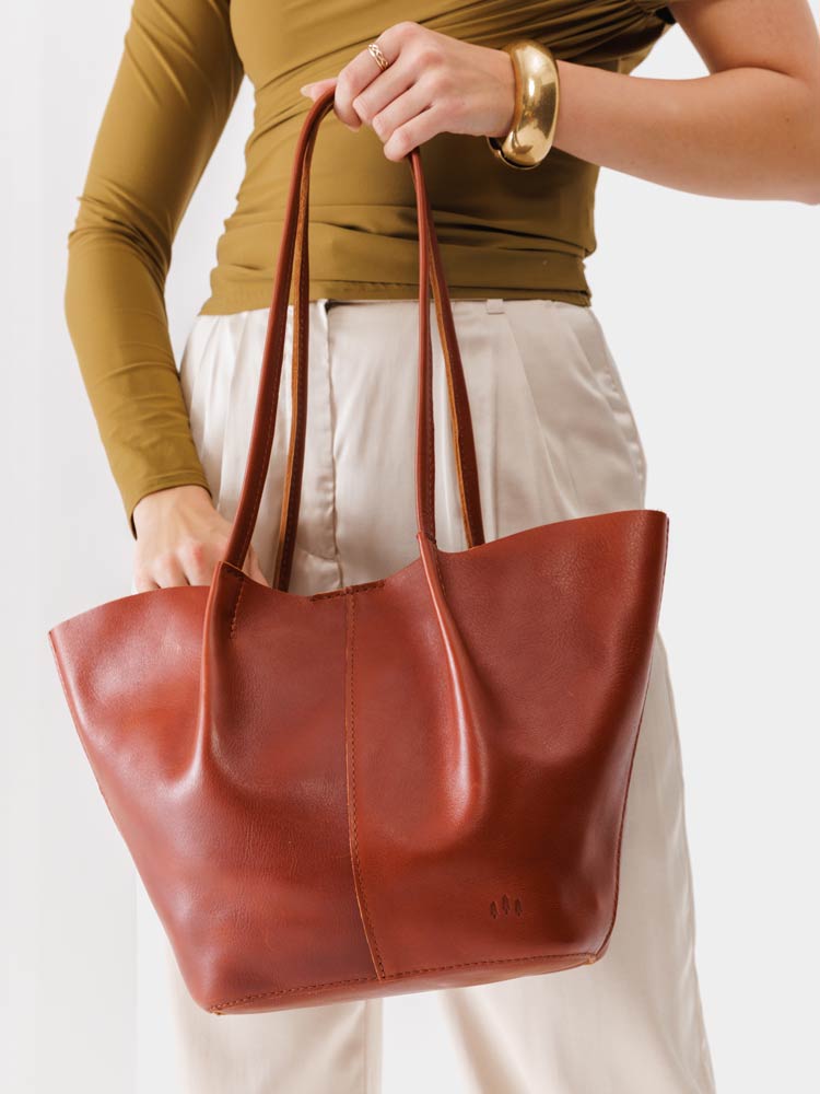 Classic Leather Tote Bag