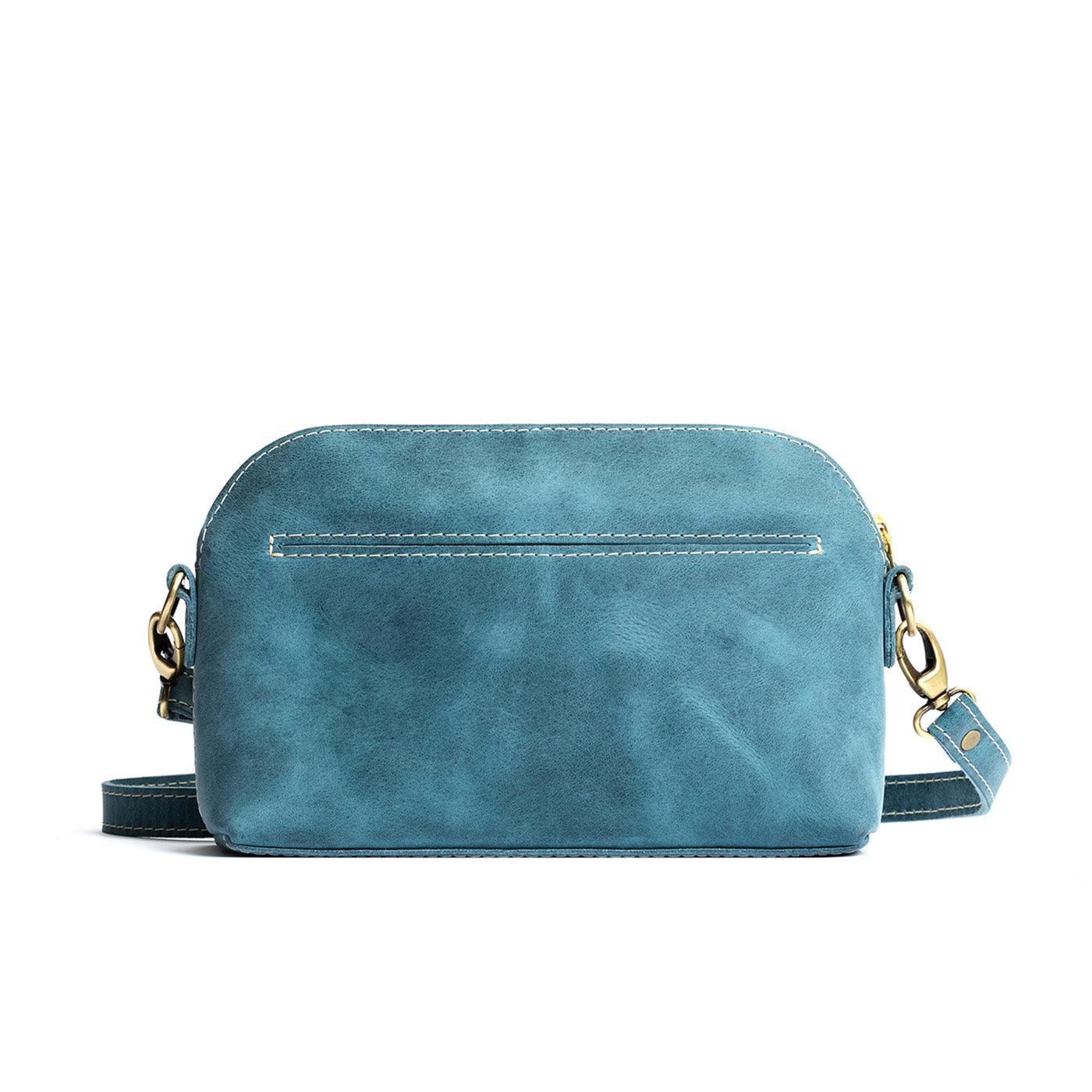 Aqua*Classic | Dome shaped crossbody purse with front and back pockets