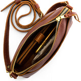 Nutmeg Classic | Dome shaped crossbody purse with front and back pockets