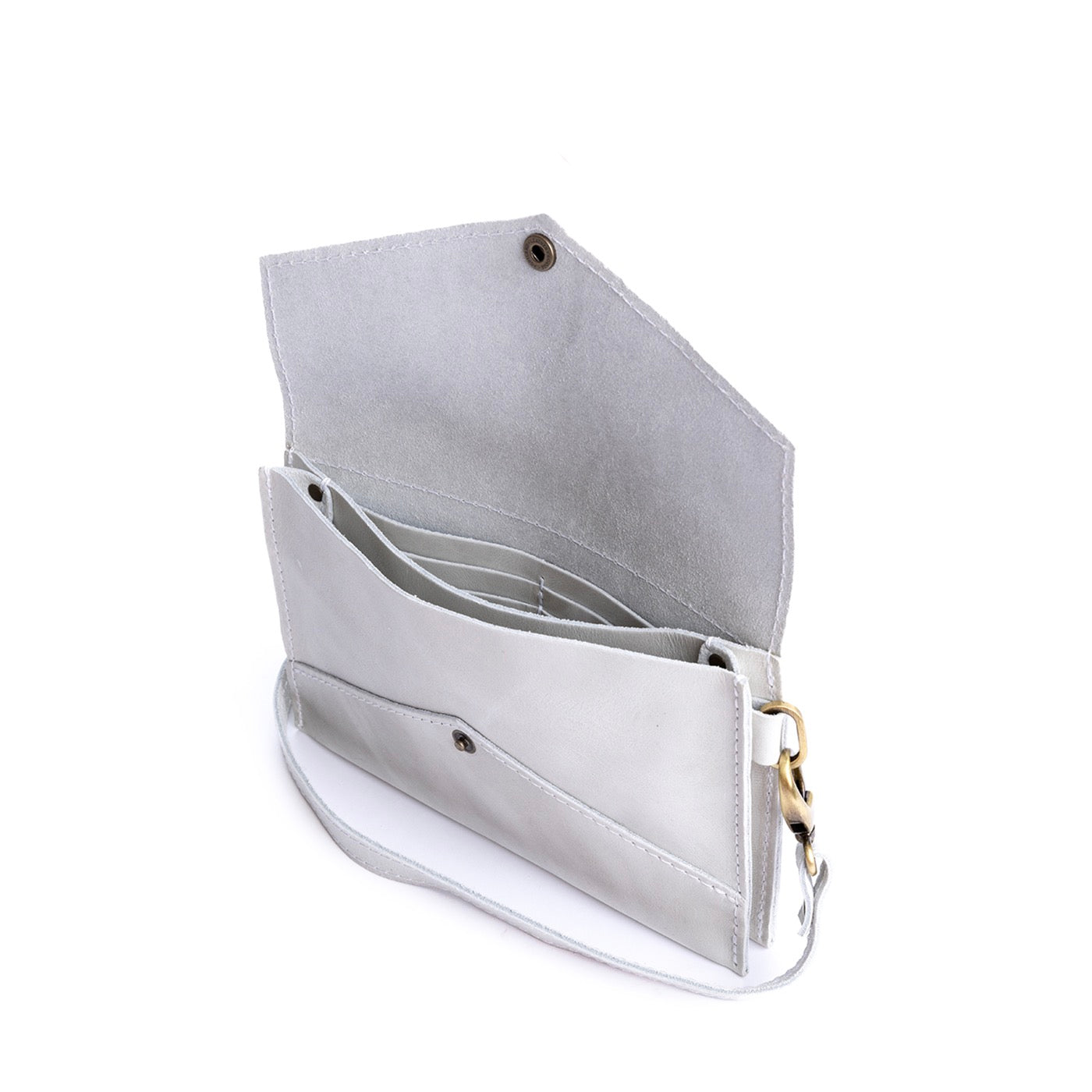  Beluga | Envelope shaped clutch wallet with crossbody strap