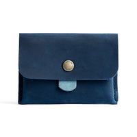 Deep Water | Envelope snap wallet with contrast pull tab