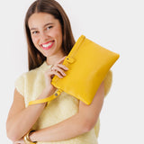 Naples | Model holding rectangular clutch with removable wristlet