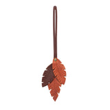 October | Leather three feather tassel 