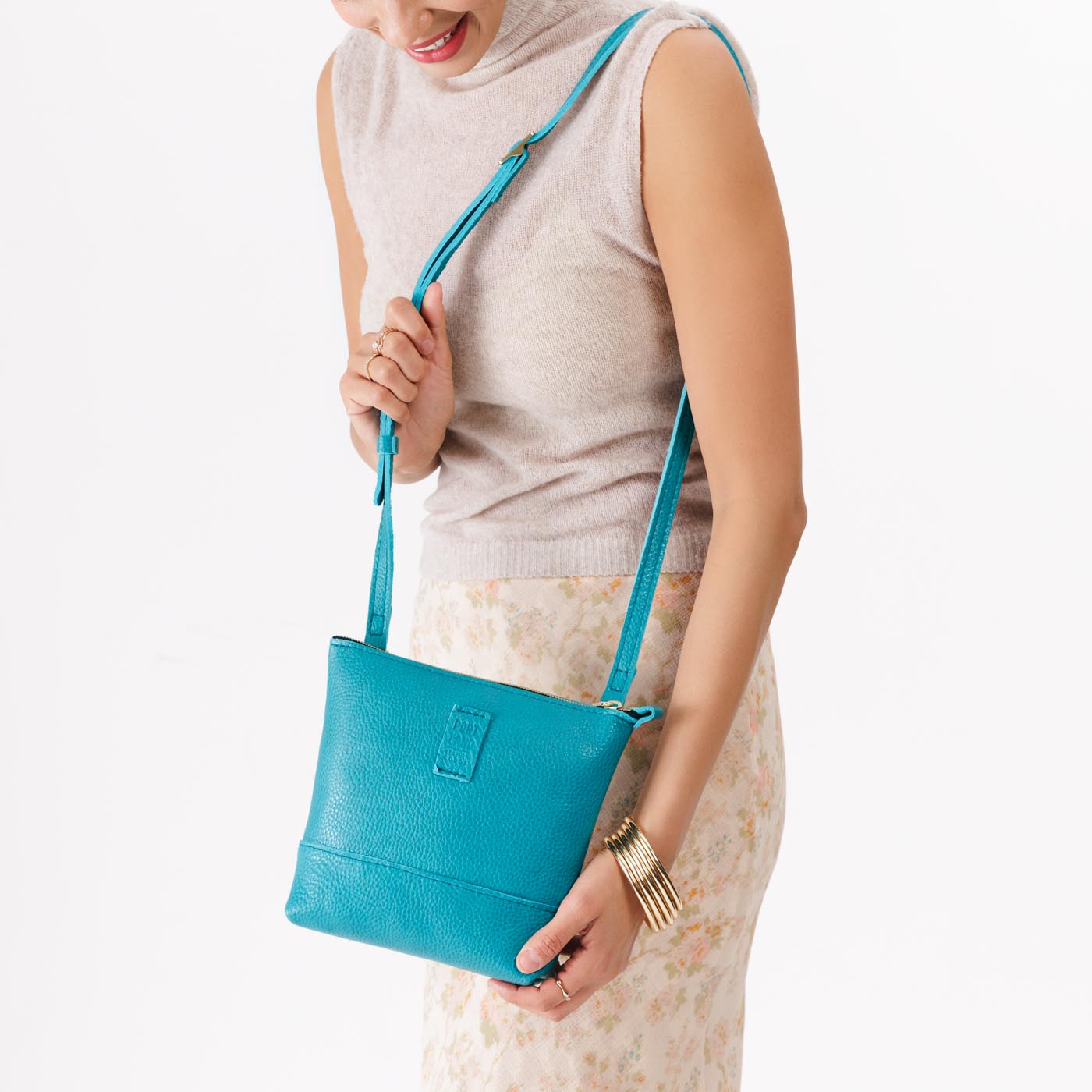 Baja | Small rectangular crossbody purse with top zipper and interior pocket