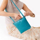 Baja | Small rectangular crossbody purse with top zipper and interior pocket