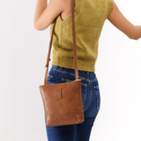 Biscotti | Small rectangular crossbody purse with top zipper and interior pocket