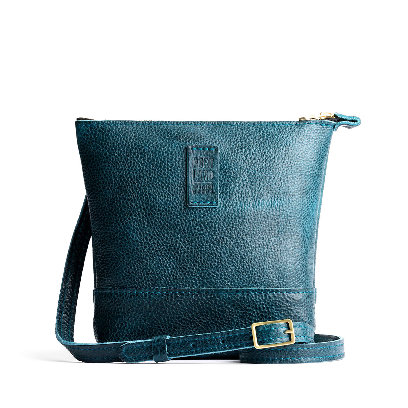 Lagoon | Small rectangular crossbody purse with top zipper and interior pocket