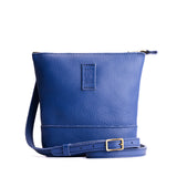 Molino Blue | Small rectangular crossbody purse with top zipper and interior pocket