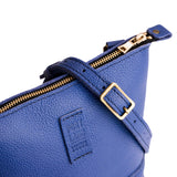 Molino Blue | Small rectangular crossbody purse with top zipper and interior pocket