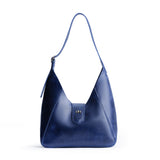 Cowboy Blue | Structured hobo shoulder bag with adjustable strap and magnetic closure