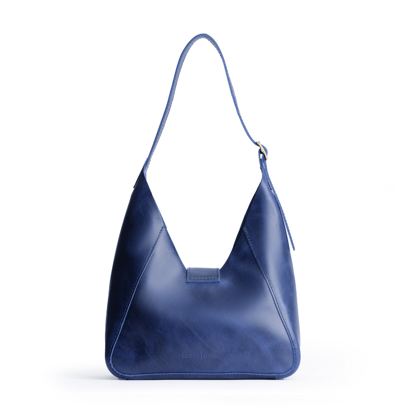 Cowboy Blue | Structured hobo shoulder bag with adjustable strap and magnetic closure