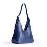 Cowboy Blue | Structured hobo shoulder bag with adjustable strap and magnetic closure