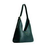 Forest Green | Structured hobo shoulder bag with adjustable strap and magnetic closure