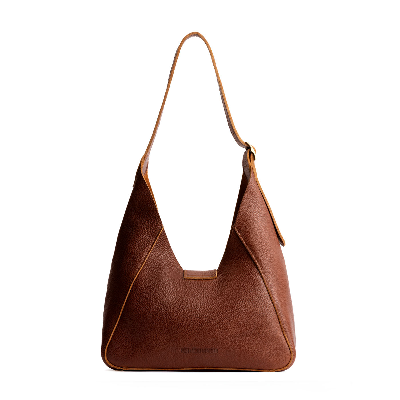 Nutmeg | Structured hobo shoulder bag with adjustable strap and magnetic closure