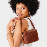 Nutmeg Small | Petite rectangular crossbody with adjustable strap