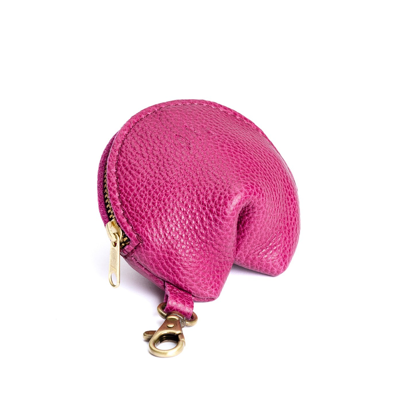 Cosmo | Leather fortune cookie shaped keychain pouch