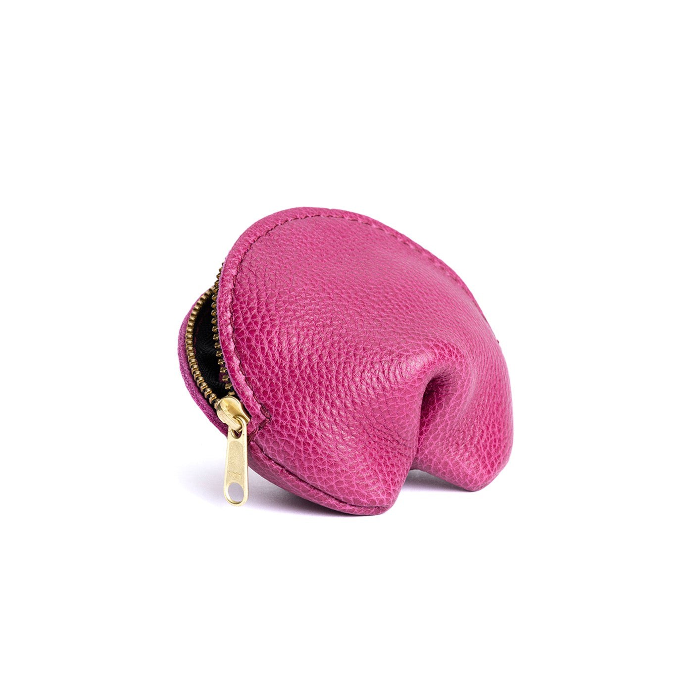 Cosmo | Leather fortune cookie shaped pouch