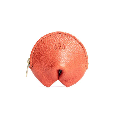 Koi | Leather fortune cookie shaped pouch