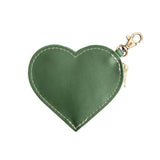 Mojito | top zippered heart shaped pouch with keychain